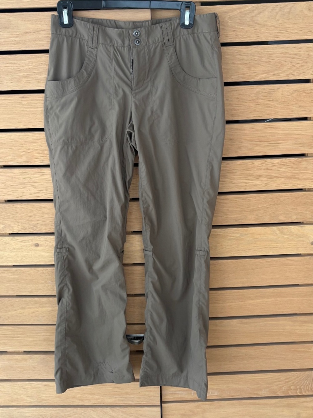 REI Co-op Women’s Hiking / Outdoor Pants – Roll-Up Legs – Taupe/Gray 6Petite